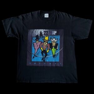 VTG 90s 1994 ZZ Top Antenna World Tour Rock Band Graphic T-Shirt Black Size XL